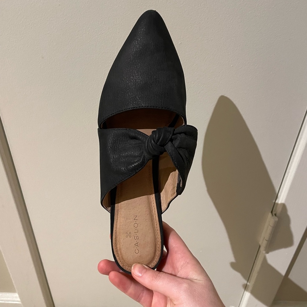 Caslon black mules - worn once! Excellent condition! Size 7.5